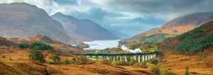 Elevated Viewpoints Prints: UK, Scotland, Highland, Loch Shiel