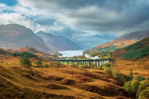 Elevated Viewpoints Prints: UK, Scotland, Highland, Loch Shiel