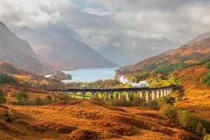 Elevated Viewpoints Prints: UK, Scotland, Highland, Loch Shiel