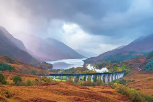 Elevated Viewpoints Prints: UK, Scotland, Highland, Loch Shiel