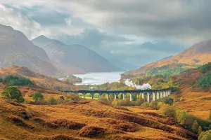 Elevated Viewpoints Prints: UK, Scotland, Highland, Loch Shiel