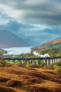 Elevated Viewpoints Prints: UK, Scotland, Highland, Loch Shiel