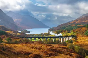 Elevated Viewpoints Prints: UK, Scotland, Highland, Loch Shiel