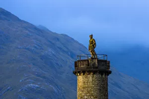 Images Dated 27th November 2014: UK, Scotland, Highland, Loch Shiel, Glenfinnan, Glenfinnan Monument to the 1745 landing