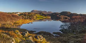 Panoramas Prints: UK, Scotland, Highland, Sutherland, Drumbeg, Loch Drumbeg