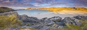 Panoramas Prints: UK, Scotland, Highland, Sutherland, Achmelvich, Achmelvich Beach