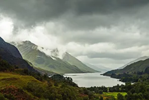 Glenfinnan Prints: UK, Scotland, Highlands, Glenfinnan, View of the Loch Shiel