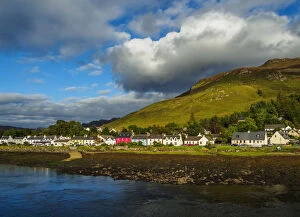 UK, Scotland, Highlands, Landscape of Loch Long and Dornie Village