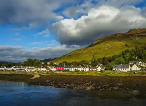 Long Prints: UK, Scotland, Highlands, Landscape of Loch Long and Dornie Village