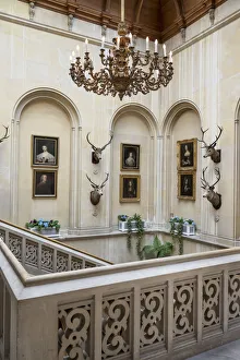 Images Dated 5th November 2019: UK, Scotland, Highlands, Sutherland, Dunrobin Castle, hall