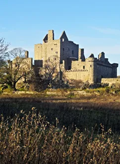 UK, Scotland, Lothian, Edinburgh, View of the Craigmillar Castle