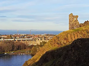 UK, Scotland, Lothian, Edinburgh, Holyrood Park, Ruins of the Saint Anthonys Chapel