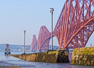 UK, Scotland, Lothian, Edinburgh Area, Queensferry, View of the Forth Bridge