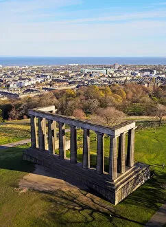 Images Dated 30th March 2016: UK, Scotland, Lothian, Edinburgh, Calton Hill, The National Monument of Scotland viewed