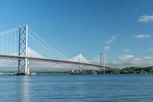 Suspension Bridge Prints: UK, Scotland, Lothian, Near Edinburgh