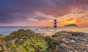UK, Wales, Anglesey, Penmon, Black Point, Trwyn Du Lighthouse (Penmon Lighthouse)