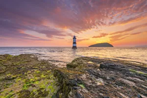UK, Wales, Anglesey, Penmon, Black Point, Trwyn Du Lighthouse (Penmon Lighthouse)