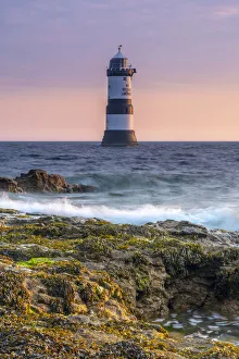 UK, Wales, Anglesey, Penmon, Black Point, Trwyn Du Lighthouse (Penmon Lighthouse)