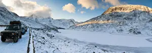 UK, Wales, Comwy-Gwynedd, Dyffryn Ogwen or Ogwen Valley, Llyn Ogwen or Ogwen Lake