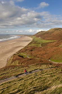 Images Dated 8th October 2008: UK, Wales, Glamorgan, Gower Peninsula, Rhossilli Bay