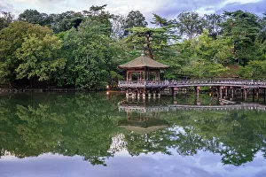 Nara Prints: Ukimido pavilion in the evening, Nara Park, Nara, Kansai, Japan
