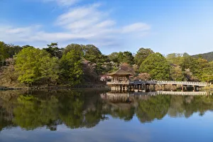 Images Dated 25th April 2018: Ukimido pavilion in Nara Park, Nara, Kansai, Japan