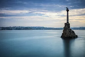 Images Dated 22nd October 2013: Ukraine, Crimea, Sevastopol, Eagle Column - Monument to the Scuttled Ships