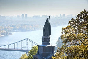 Images Dated 2nd December 2019: Ukraine, Kyiv, Saint Volodymyr Monument, Dedicated To The Great Prince of Kyiv