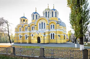 Orthodox Church Prints: Ukraine, Kyiv, Saint Volodymyrs Cathedral, Mother Cathedral Of The Ukrainian