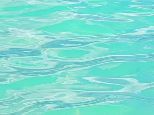 Water Surface Prints: Undulating surface of the Caribbean Sea, Grand Cayman, Cayman Islands, British West Indies