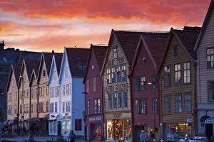 UNESCO World Heritage Protected Fishing Warehouses in the Bryggen District, Bergen