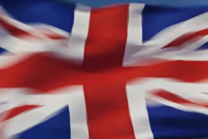 Peter Adams Prints: Union Jack flag, UK