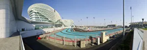 United Arab Emirates, Abu Dhabi, Yas Island, The Yas Hotel and Yas Marina Grand Prix