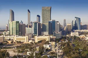 Images Dated 8th May 2014: United Arab Emirates, Abu Dhabi, View of City Skyline