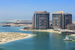 Images Dated 8th May 2014: United Arab Emirates, Abu Dhabi, View looking towards Khalidiya Palace Rayhaan by