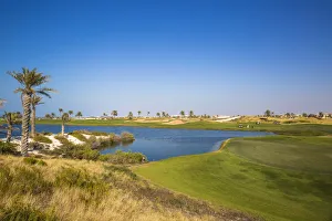 Gulf Of Arabia Prints: United Arab Emirates, Abu Dhabi, Saadiyat Island, Gulf course
