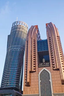 United Arab Emirates, Abu Dhabi, View of Etihad Towers