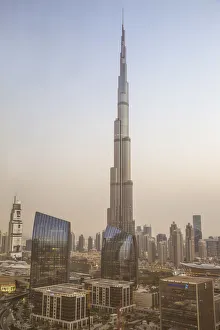 United Arab Emirates, Dubai, View of Burj Khalifa