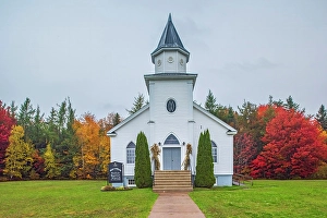 Chapels Prints: United Baptist Church, New Canaan, New Brunswick, Canada
