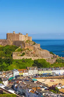 United KIngdom, Channel Islands, Gorey, Mont Orgueil Castle or Gorey Castle
