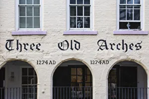 Listed Building Prints: United Kingdom, England, Cheshire, Chester, Chester Rows, Three Old Arches built in