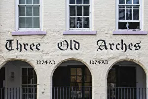 United Kingdom, England, Cheshire, Chester, Chester Rows, Three Old Arches built in