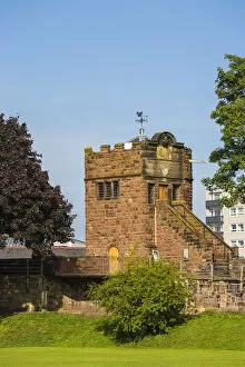 Images Dated 19th October 2016: United Kingdom, England, Cheshire, Chester, Tower on the Roman Walls