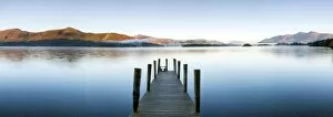 Images Dated 15th October 2015: United Kingdom, England, Cumbria, Lake District National Park, Derwent Water, Wooden