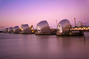 United Kingdom, England, London, Woolwich, Thames Barrier