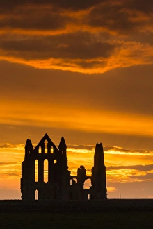 United Kingdom, England, North Yorkshire, Whitby. Whitby Abbey was founded in 657 AD by Oswy