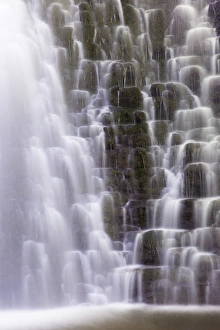 United Kingdom, England, North Yorkshire, Whitby, Sneaton Forest. Falling Foss Waterfall