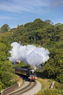 United Kingdom, England, North Yorkshire, Goathland. The Peppercorn Class A1 steam train