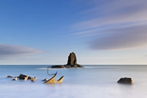 United Kingdom, England, North Yorkshire, Whitby. The wreck of the Admiral von Tromp