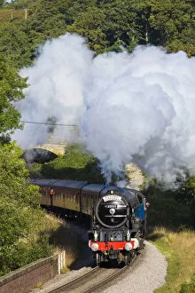 Images Dated 16th January 2014: United Kingdom, England, North Yorkshire, Goathland. The Peppercorn Class A1 steam train